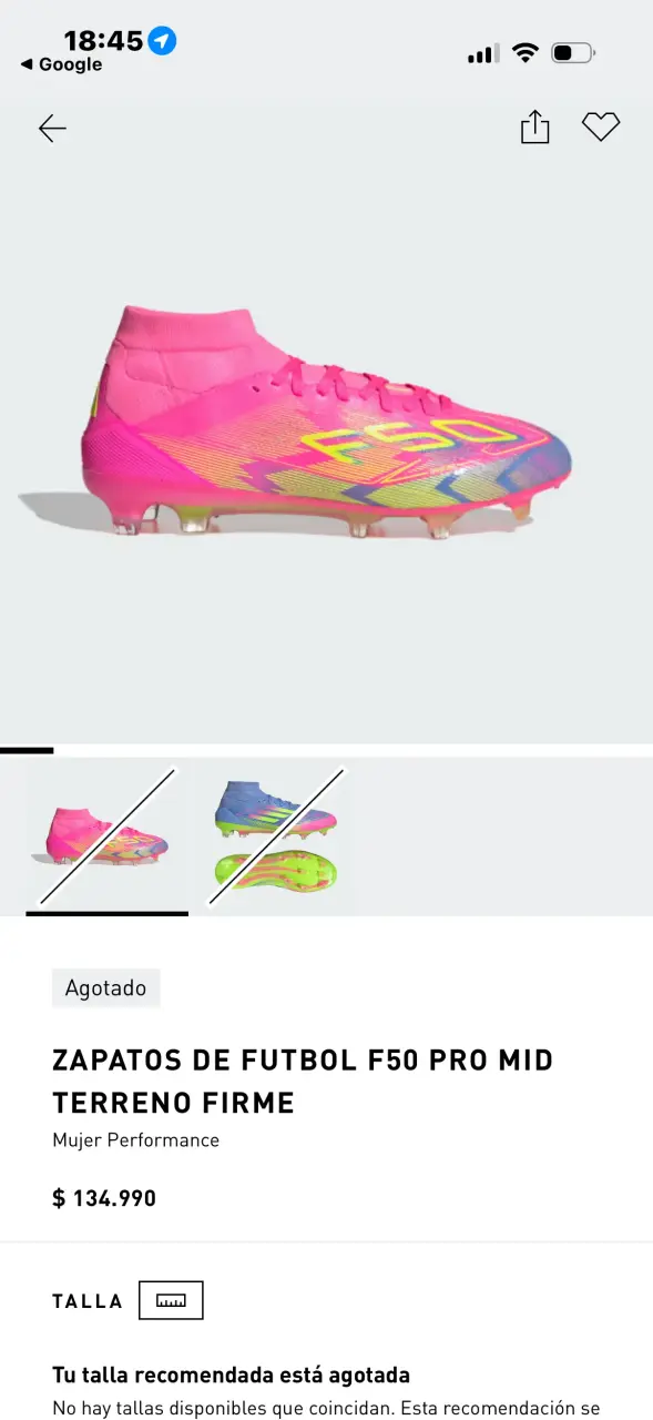 Botines Adidas F50 Pro FG - 5