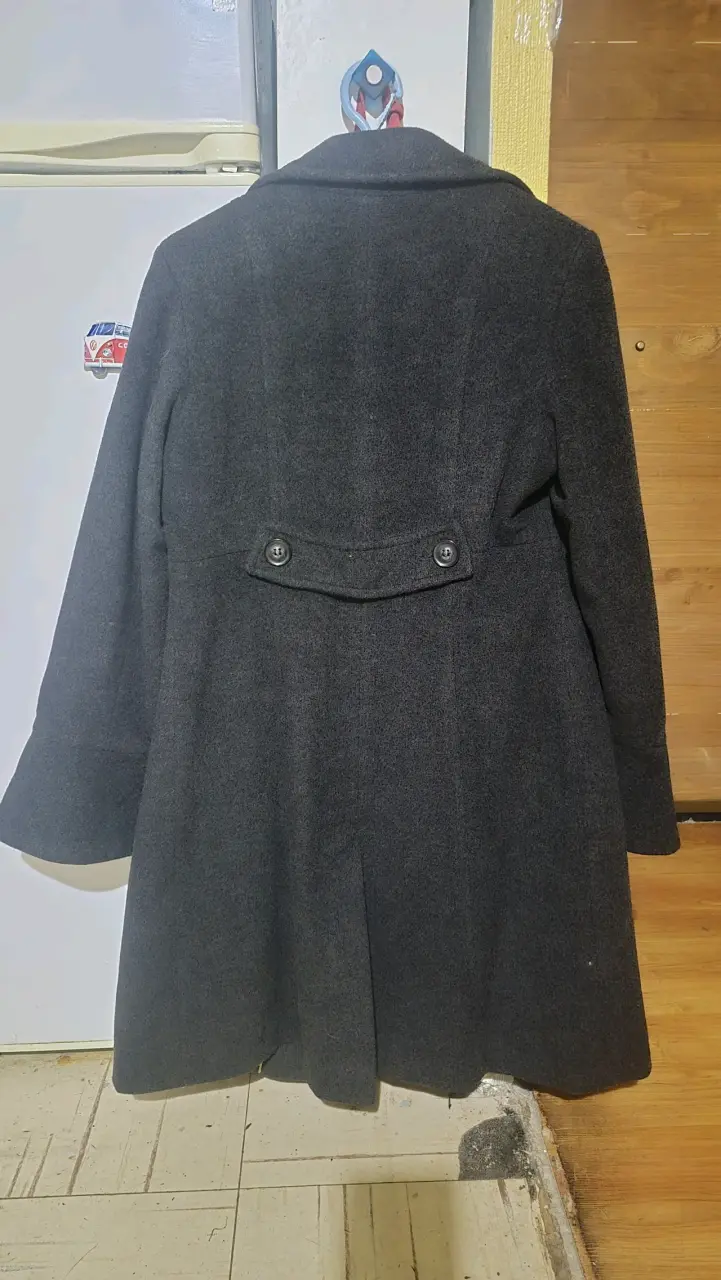 Abrigo negro DKNY para mujer talla S da para y 1/2 - 2