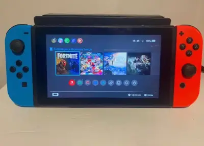 Consola Nintendo Switch con Joy-Con rojo y azul - miniatura 6