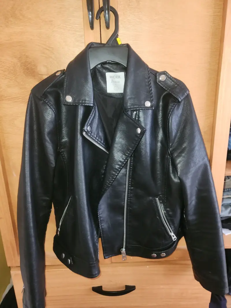 Chaqueta de cuero negra Index Basics - 2