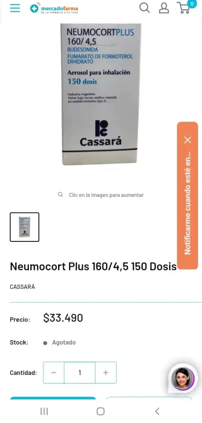 Neumocort Plus 160/4,5 Aerosol 150 Dosis - miniatura 1
