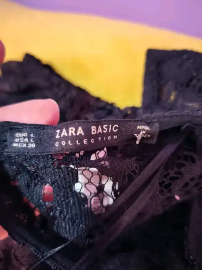 Enterito negro con encaje para mujer - miniatura 6