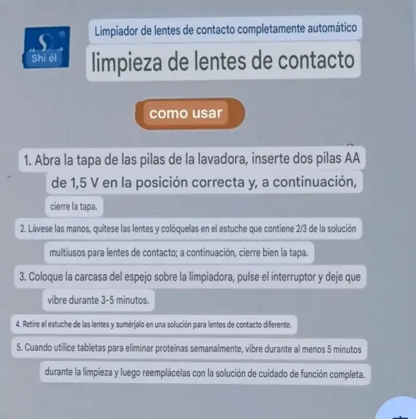 Limpiador automático de lentes de contacto S-787 - 2