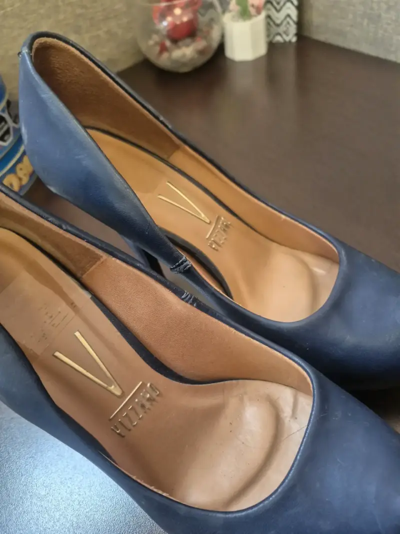 Zapato de tacón alto azul - 2