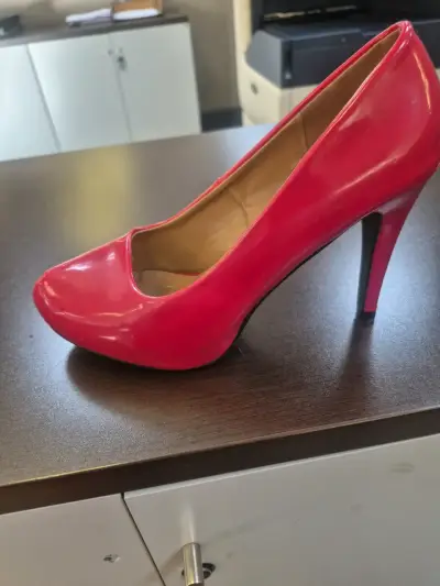 Zapato de tacón alto rojo Charol - miniatura 1