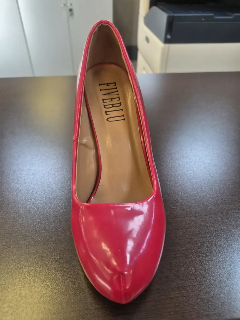 Zapato de tacón alto rojo Charol - 2