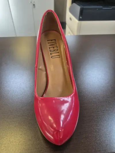 Zapato de tacón alto rojo Charol - miniatura 2