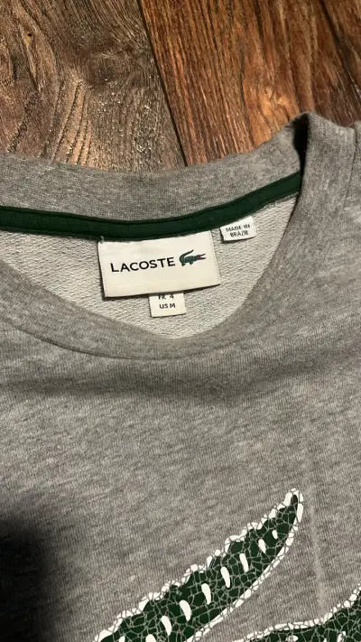 Polerón gris Lacoste para hombre - miniatura 2
