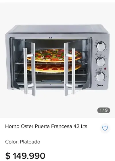 Horno eléctrico de acero inoxidable - miniatura 3
