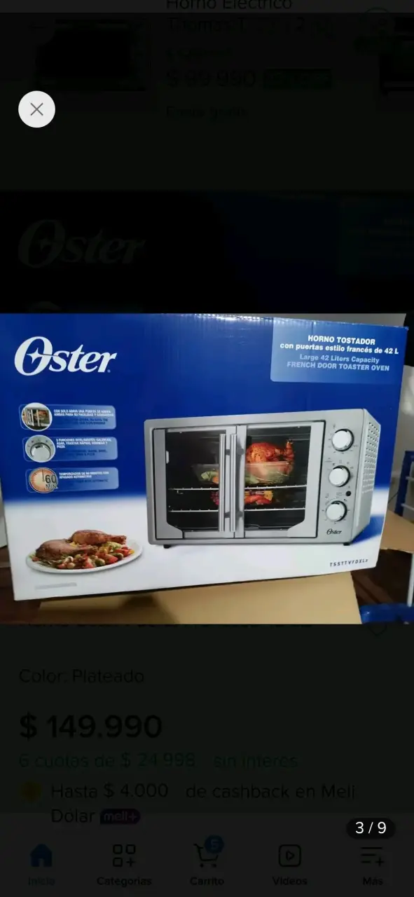 Horno eléctrico de acero inoxidable - 5