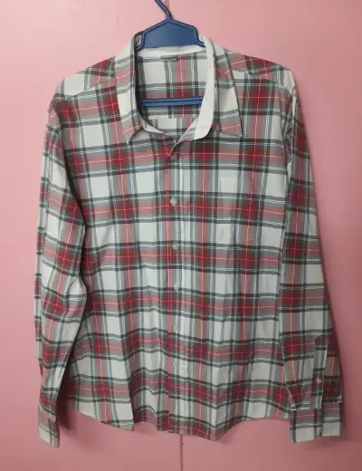 Camisa a cuadros roja y blanca - miniatura 1