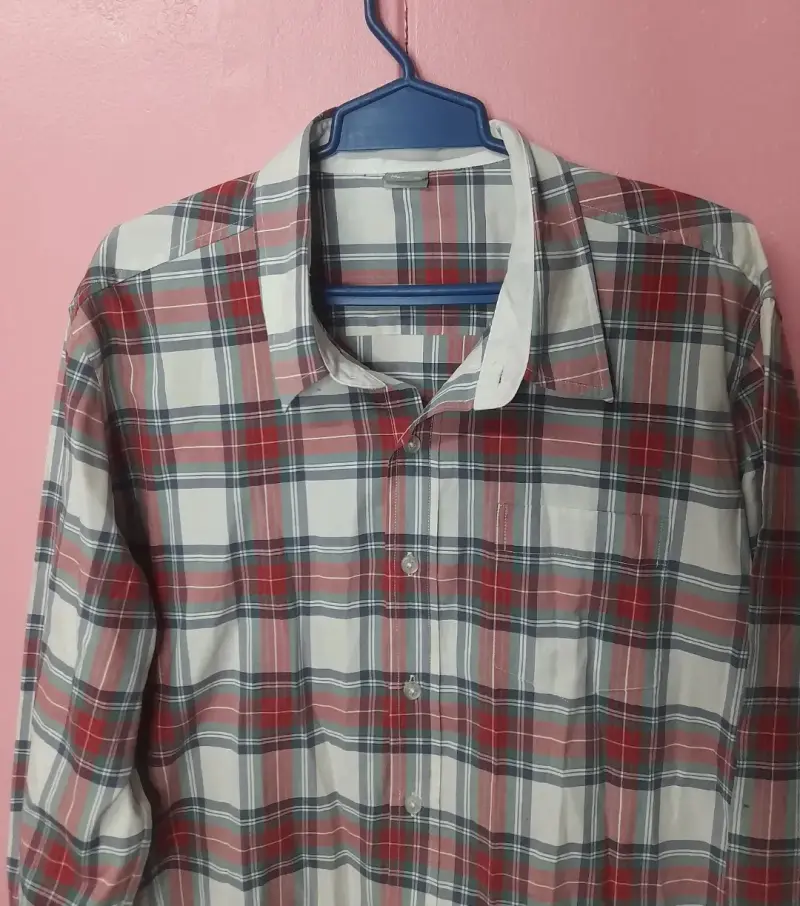 Camisa a cuadros roja y blanca - 2