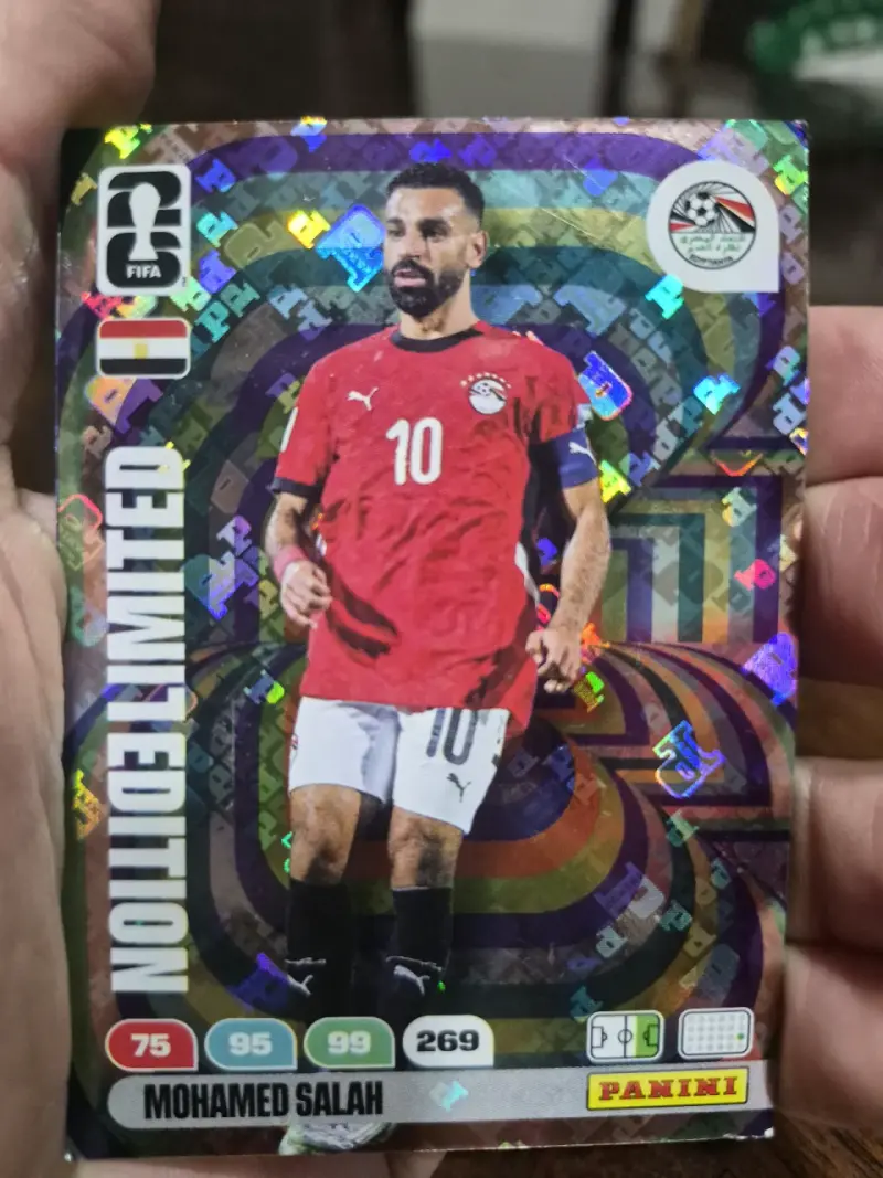Tarjeta Panini edición limitada Mohamed Salah - 1