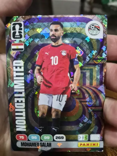 Tarjeta Panini edición limitada Mohamed Salah - miniatura 2