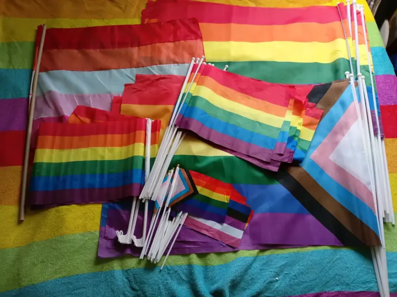 Conjunto de banderas LGBTQ+ multicolores - 1