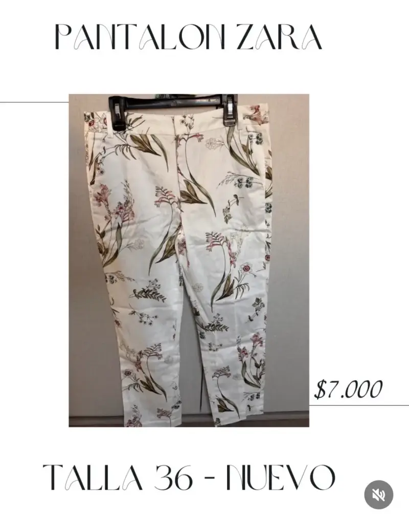 Pantalón floral Zara para mujer - 3