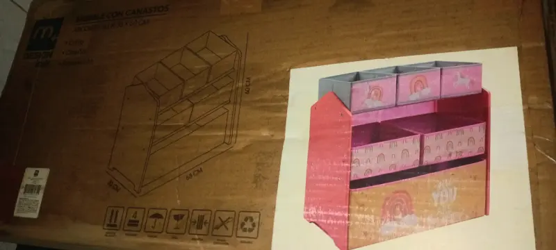 Organizador infantil con diseño de arcoíris - 2