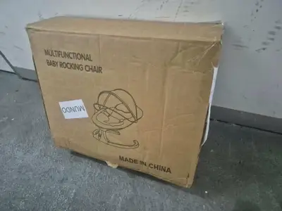 Silla mecedora electrica para bebé rosada - miniatura 2