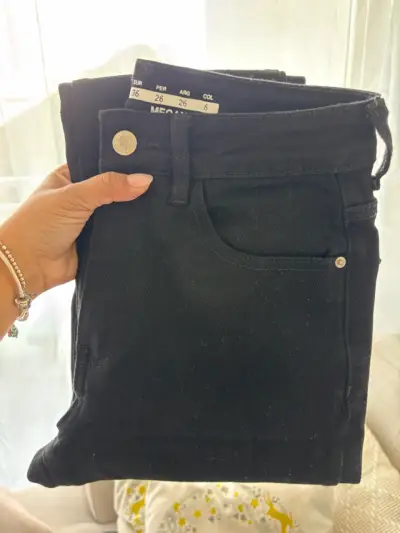 Jeans negros talla 36 para mujer - miniatura 1