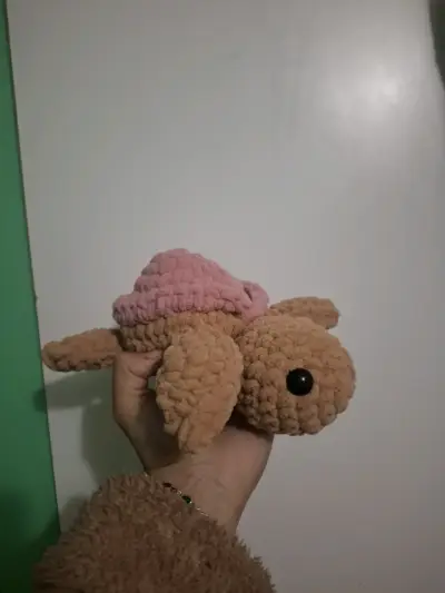 Tortuga de peluche hecha a mano - miniatura 1