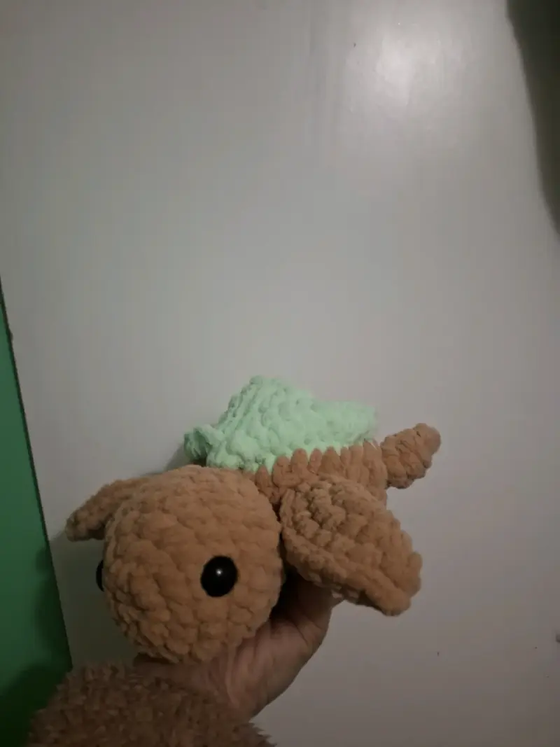Tortuga de peluche hecha a mano - 3