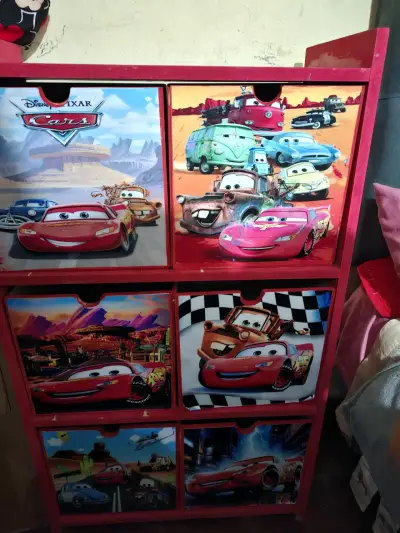 Cómoda infantil Cars roja - miniatura 4
