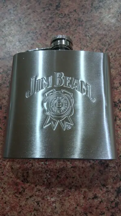 Petaca de acero inoxidable Jim Beam - miniatura 1
