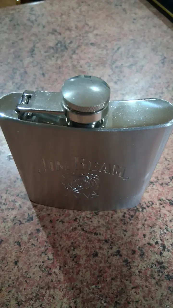 Petaca de acero inoxidable Jim Beam - 2
