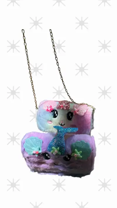 Cartera infantil de peluche multicolor - miniatura 1