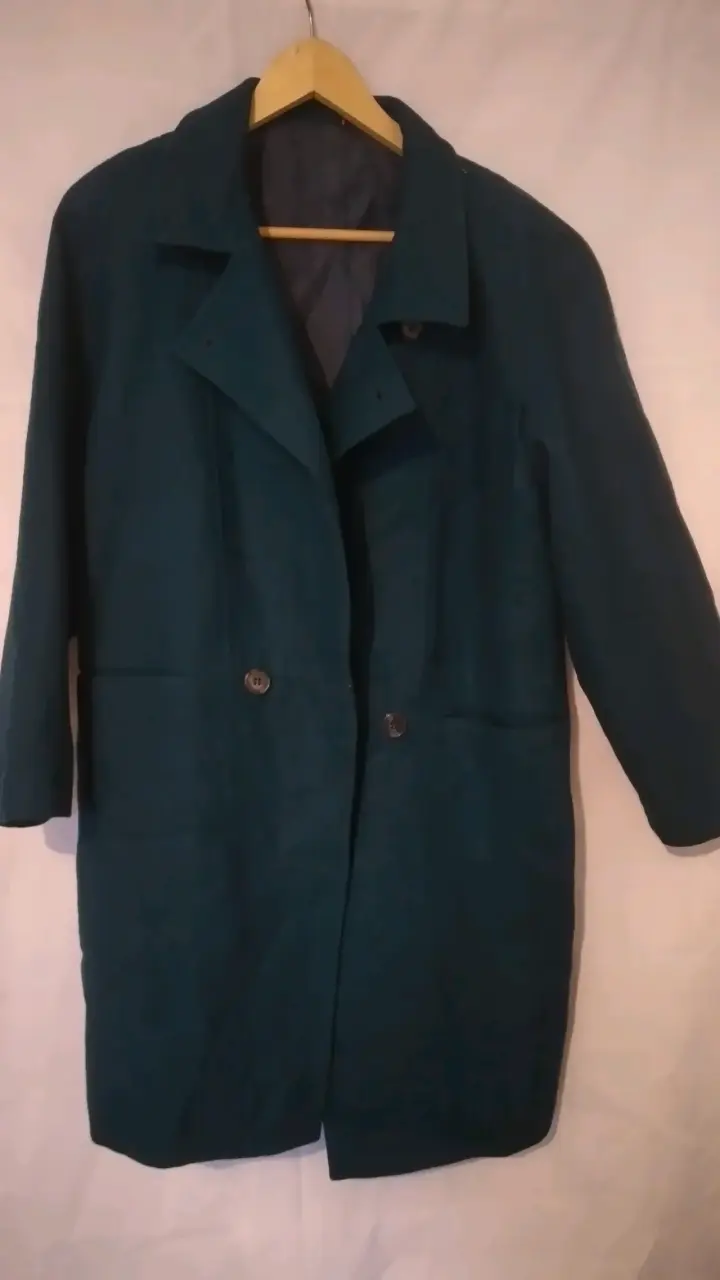 Abrigo negro de lana para hombre - 2