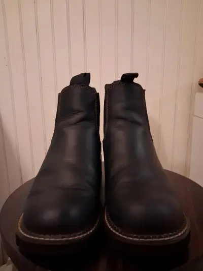 Botines de cuero negro para hombre - miniatura 2