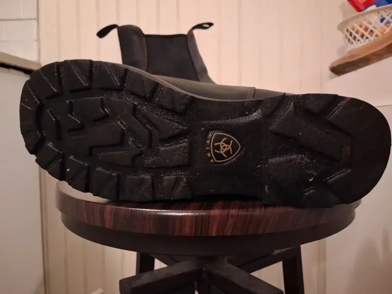 Botines de cuero negro para hombre - 3