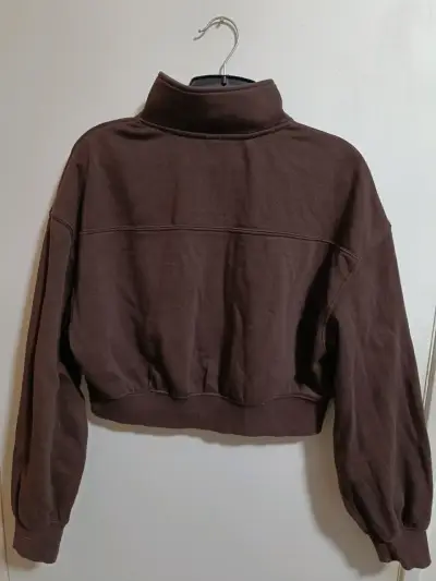 Polerón marrón H&M con cierre medio - miniatura 2