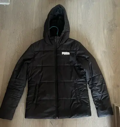 Parka negra con capucha Puma - miniatura 1