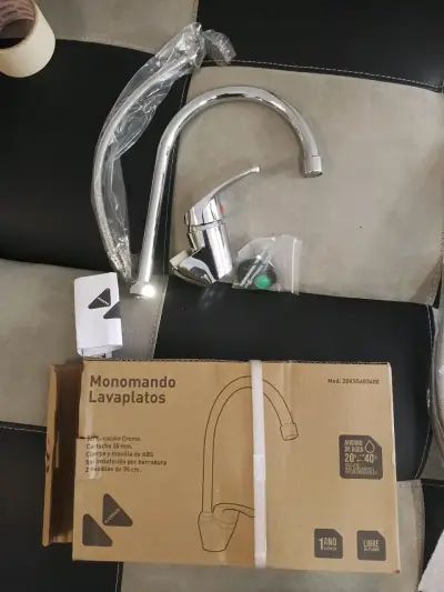 Monomando lavaplatos cromo nuevo - miniatura 1