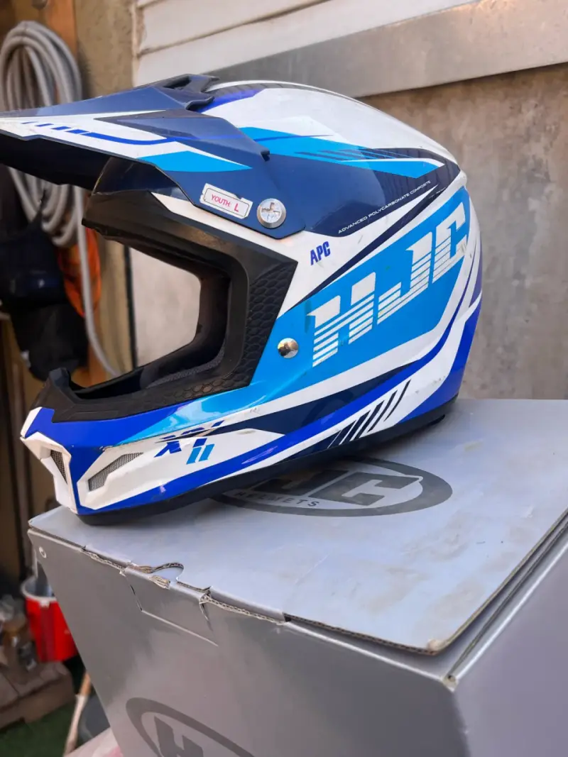 Casco HJC azul para motocross - 2