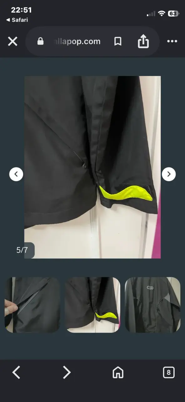 Chaqueta deportiva Kalenji negra y amarilla - 2
