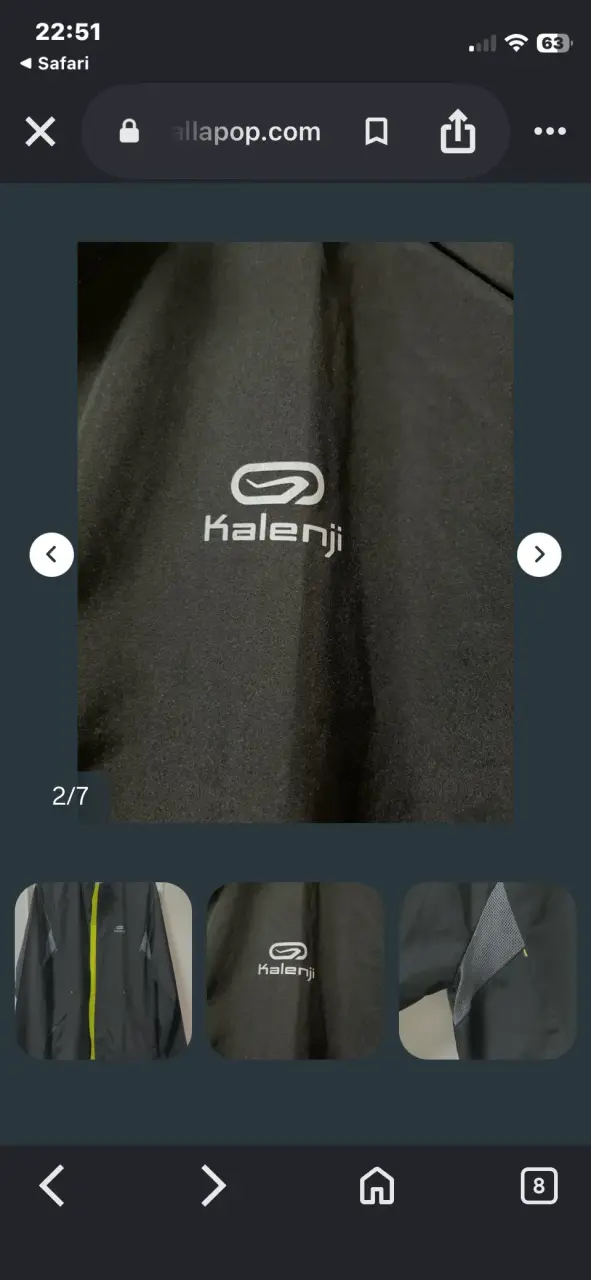Chaqueta deportiva Kalenji negra y amarilla - 4