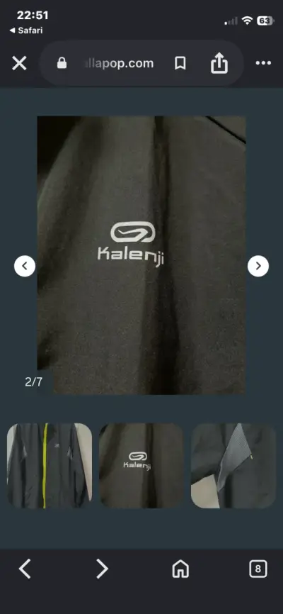 Chaqueta deportiva Kalenji negra y amarilla - miniatura 4
