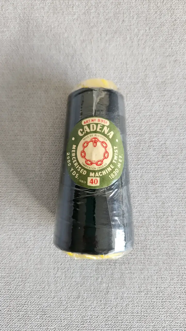 Hilo negro Cadena mercerizado 2000 yardas - 2