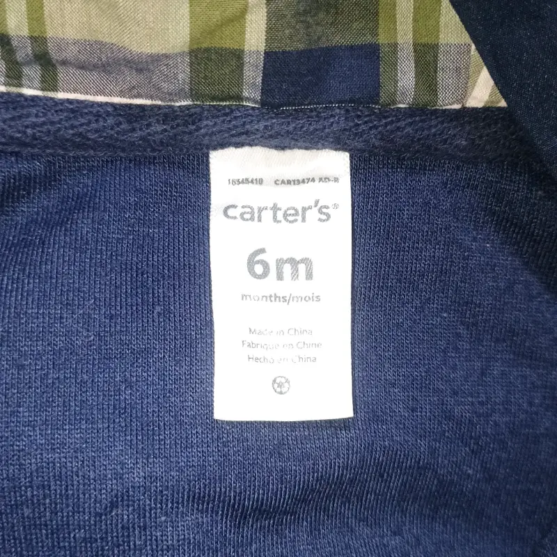 Chaqueta azul para niño con capucha - 4