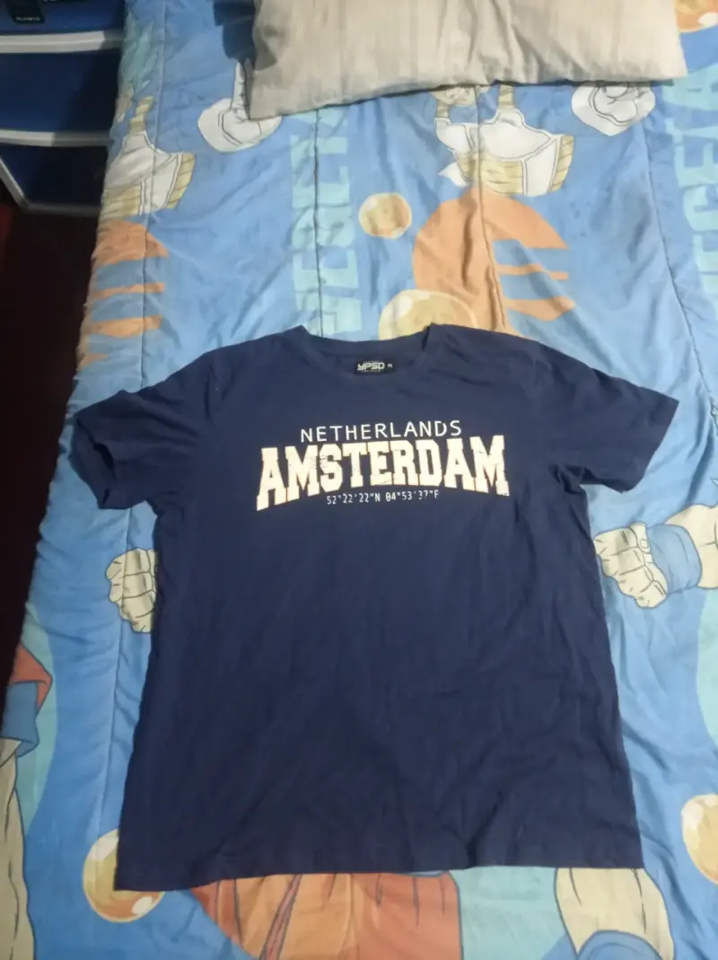 Polera azul Amsterdam para hombre - 1