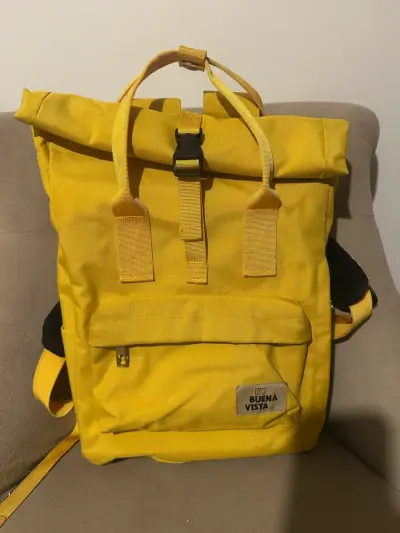 Mochila amarilla Buena Vista con cierre ajustable - miniatura 1