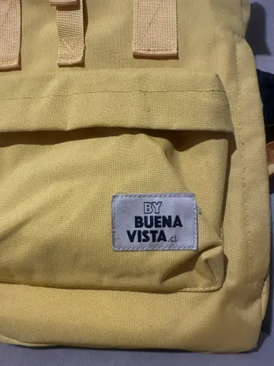 Mochila amarilla Buena Vista con cierre ajustable - miniatura 3