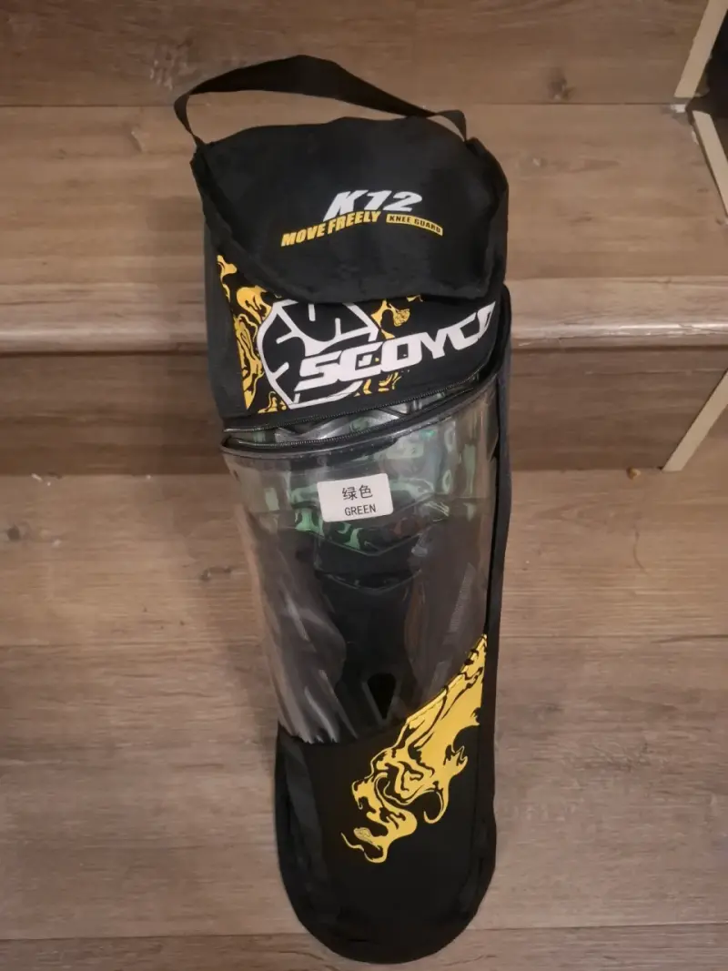 Rodilleras motocross Scoyco K12 verde/negro - 4
