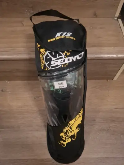 Rodilleras motocross Scoyco K12 verde/negro - miniatura 4