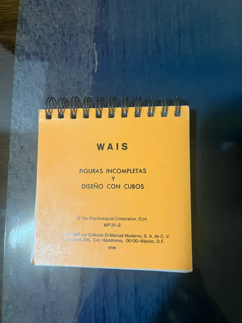WAIS Español – original, kit completo. - 4