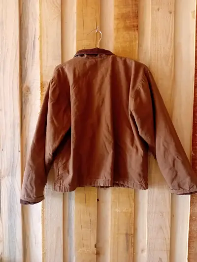 Chaqueta marrón de algodón con cuello - miniatura 2