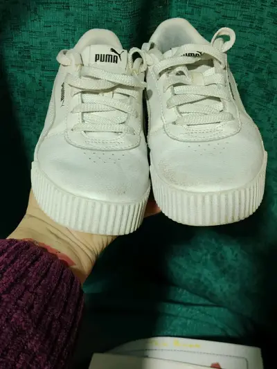 Zapatillas blancas Puma niñ@ talla 33 - miniatura 1