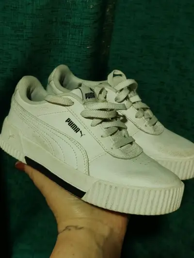 Zapatillas blancas Puma niñ@ talla 33 - miniatura 3
